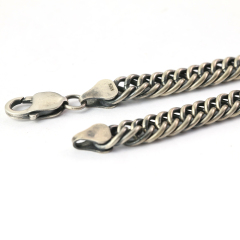 Silver Chain Mens Chain Sterling 925 Chain 9mm