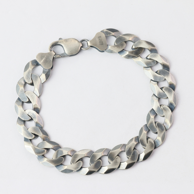 Silver Bracelet Chain Mens Chain Sterling 925 Chain 13mm