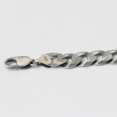 Silver Bracelet Chain Mens Chain Sterling 925 Chain 13mm