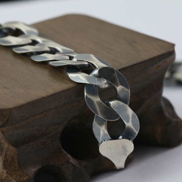 Silver Bracelet Chain Mens Chain Sterling 925 Chain 13mm