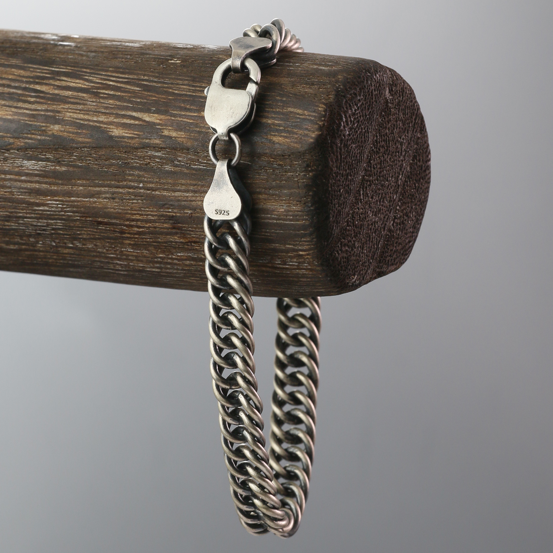Silver Chain Mens Chain Sterling 925 Chain 9mm