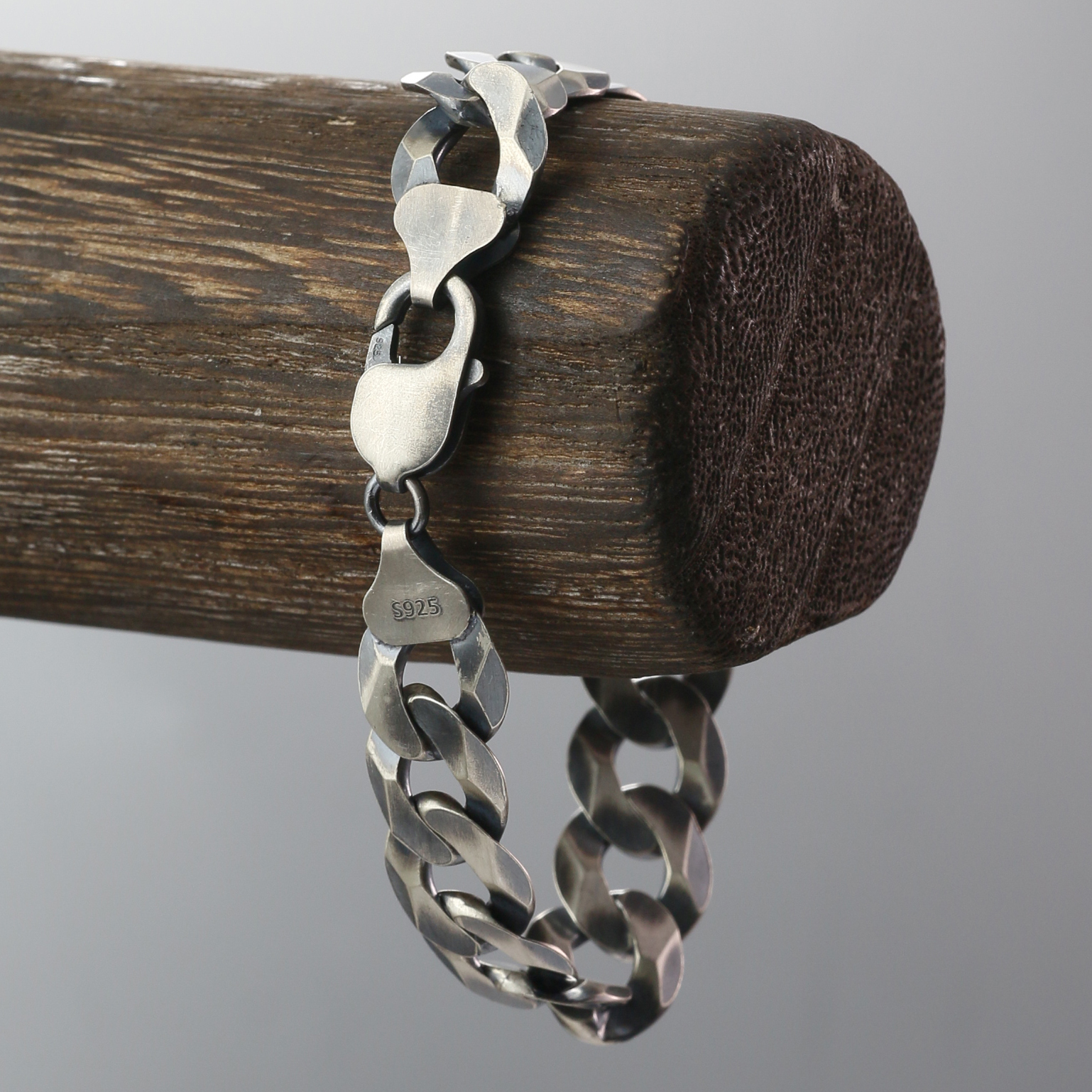 Silver Bracelet Chain Mens Chain Sterling 925 Chain 13mm