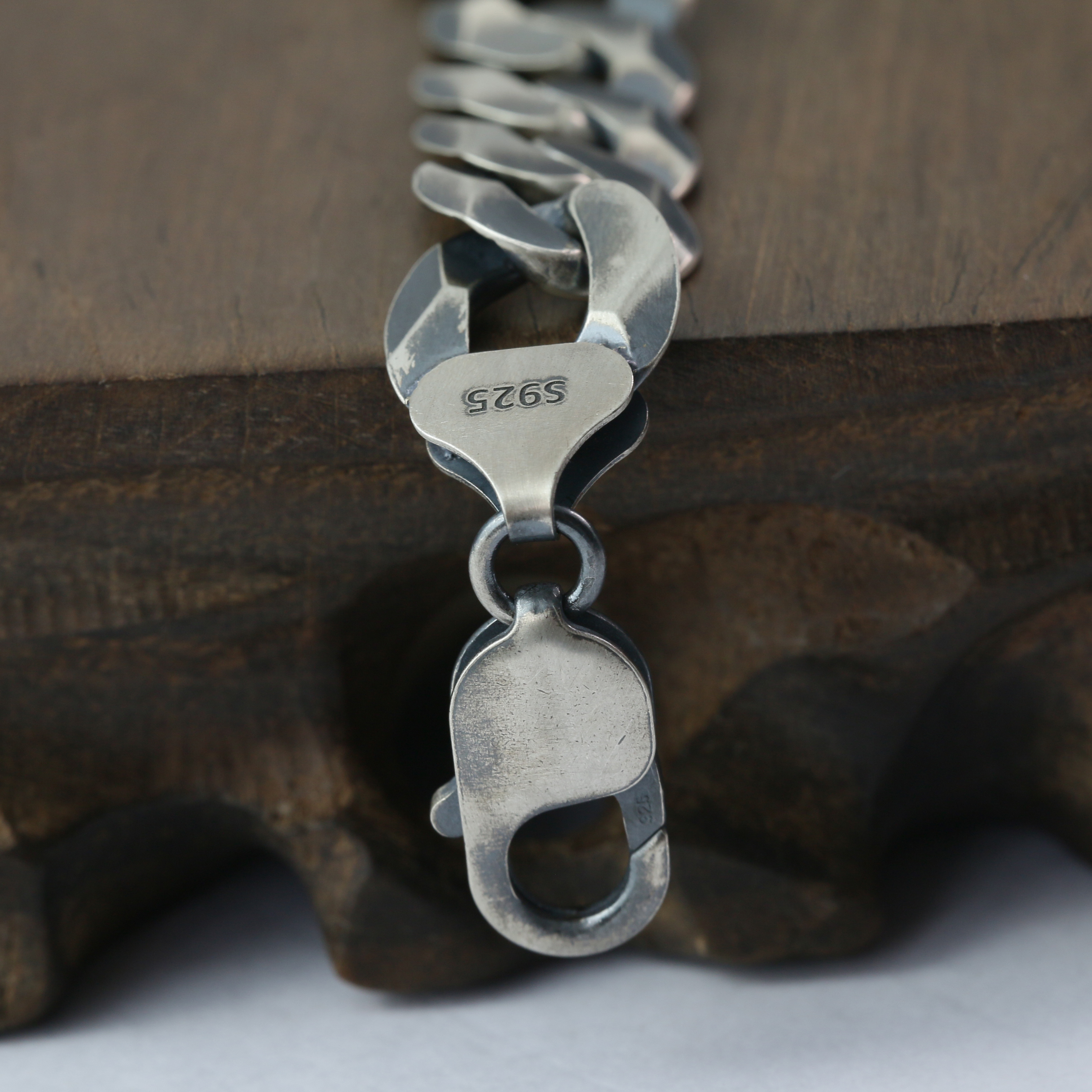 Silver Bracelet Chain Mens Chain Sterling 925 Chain 13mm