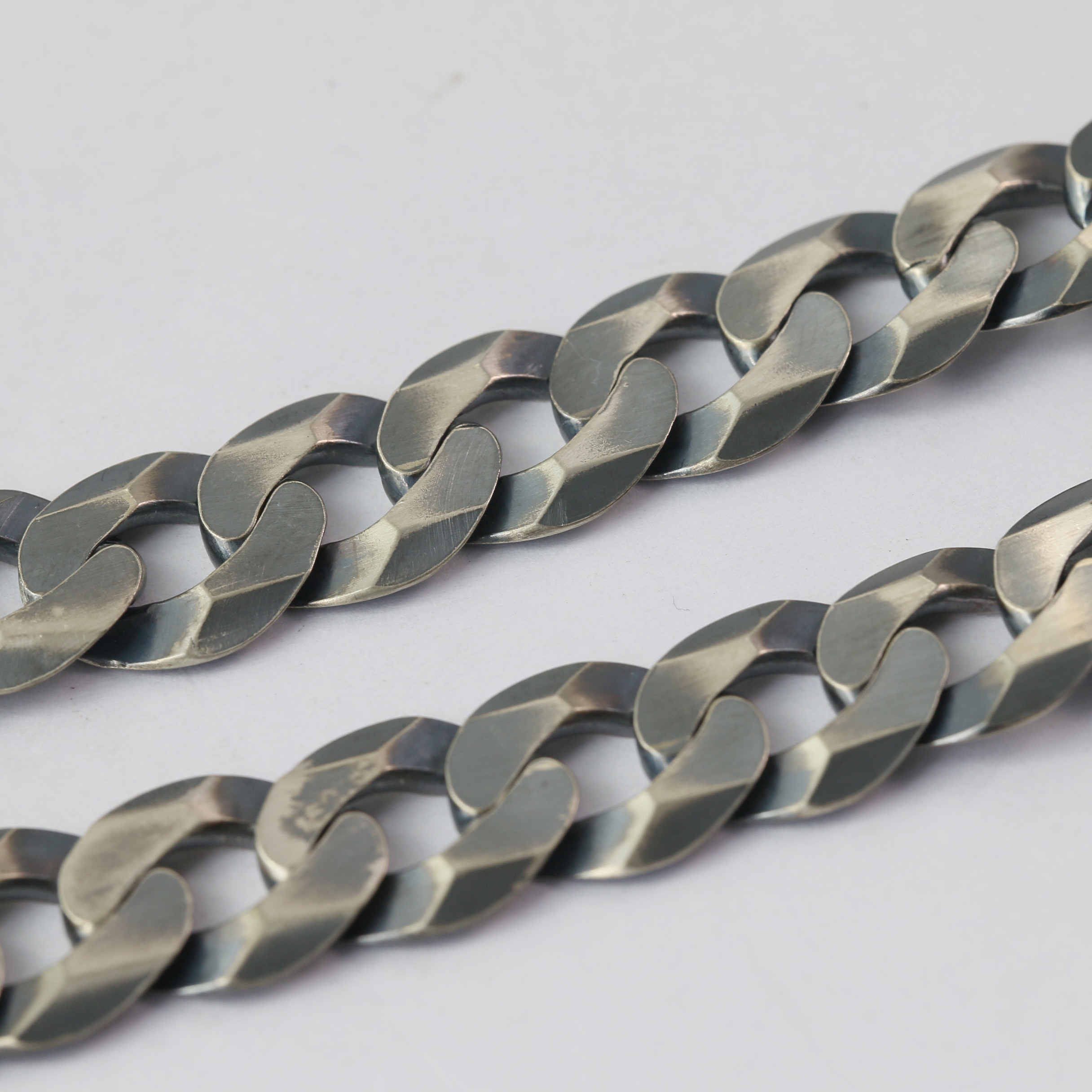 Silver Bracelet Chain Mens Chain Sterling 925 Chain 13mm