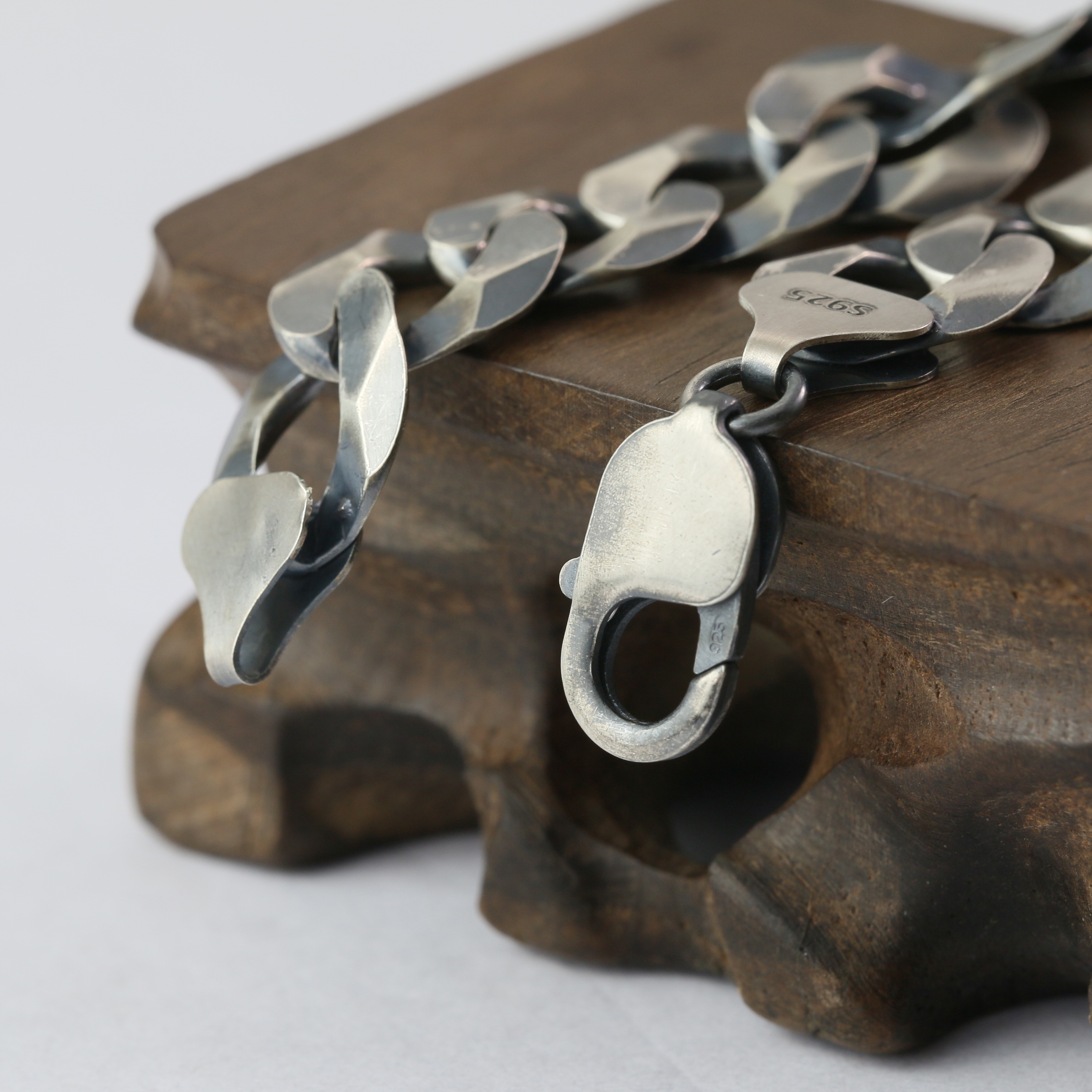 Silver Chain Mens Chain Sterling 925 Chain 9mm