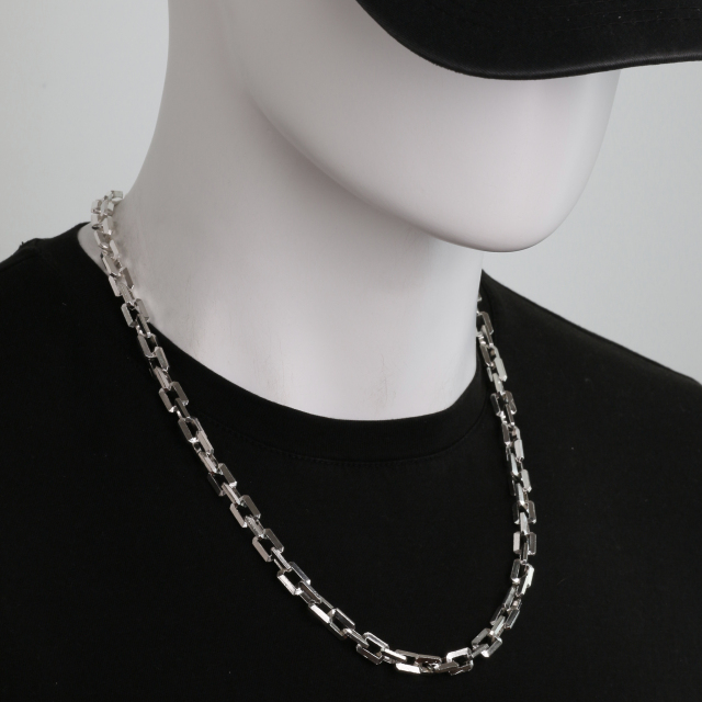 Silver Chain Mens Chain Sterling 925 Chain 6mm 8mm