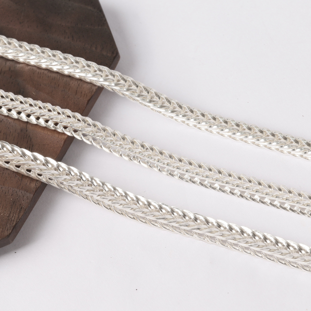 Silver Chain Mens Chain Sterling 925 Chain 4.5mm 5mm 5.5mm