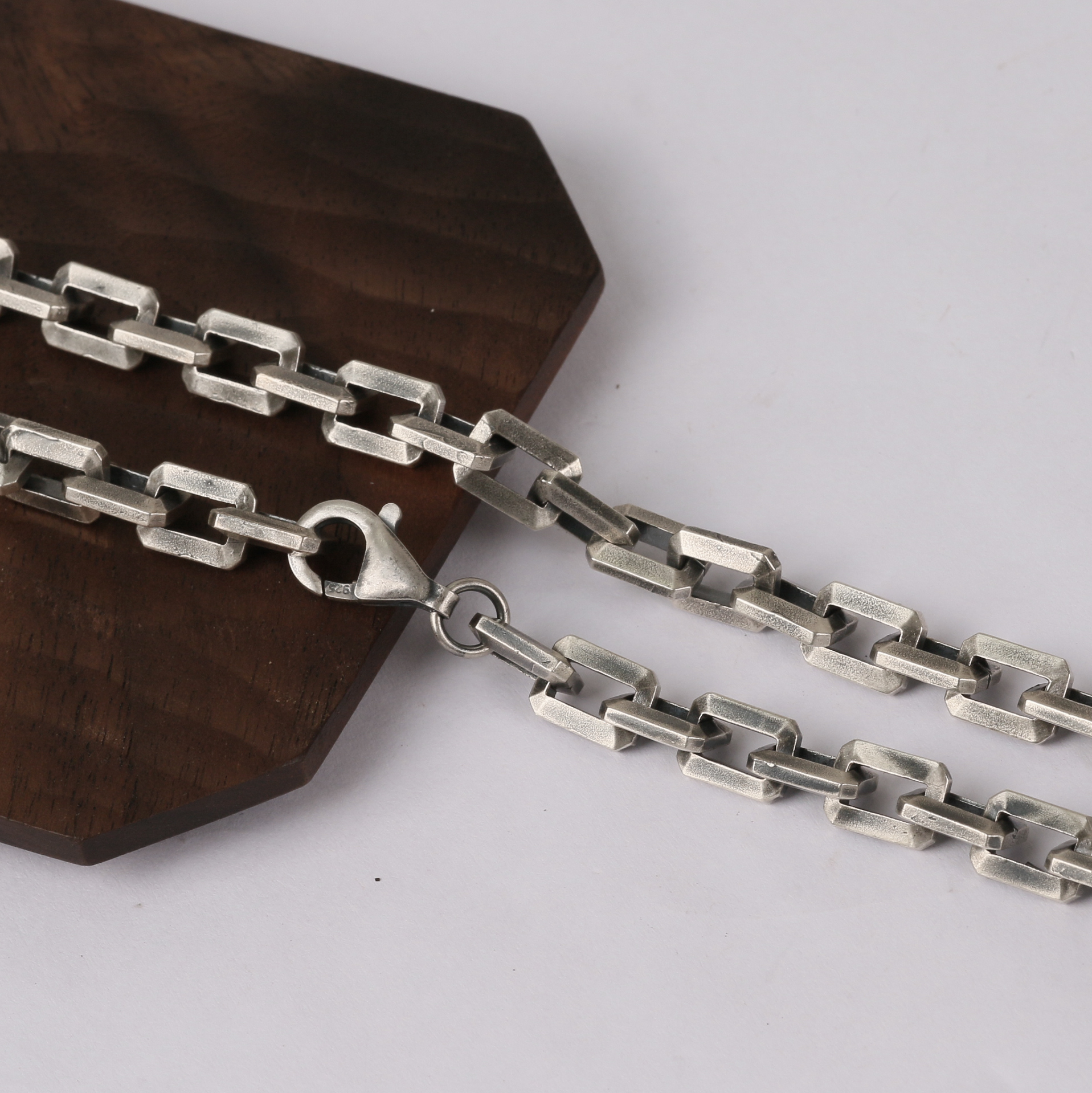 Silver Chain Mens Chain Sterling 925 Chain 6mm 8mm