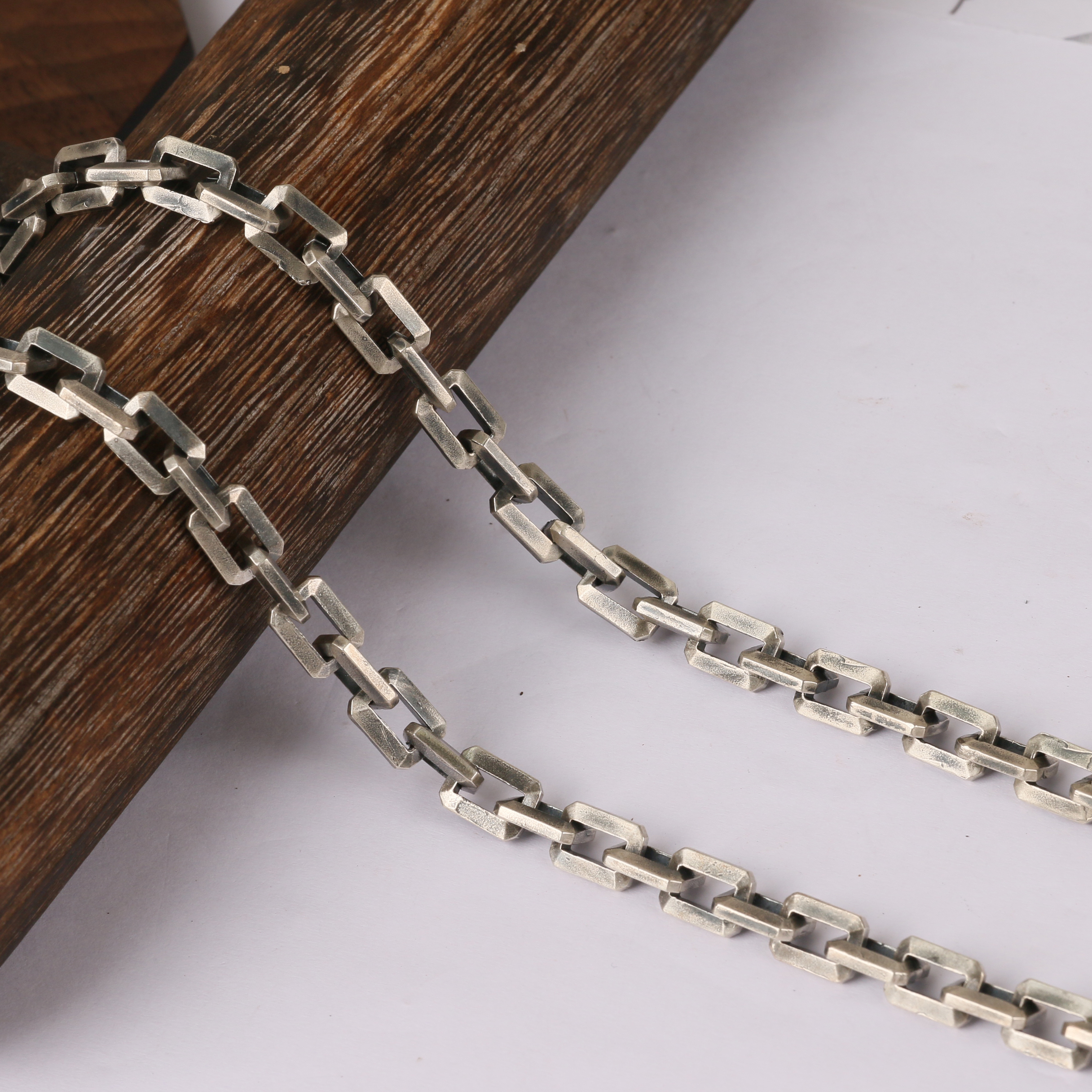 Silver Chain Mens Chain Sterling 925 Chain 6mm 8mm