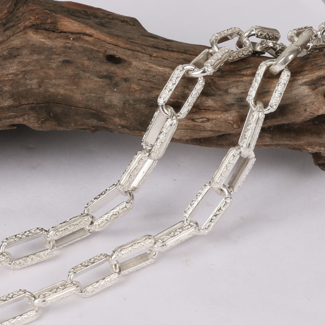 Silver Chain Mens Chain Sterling 925 Chain 9.5mm