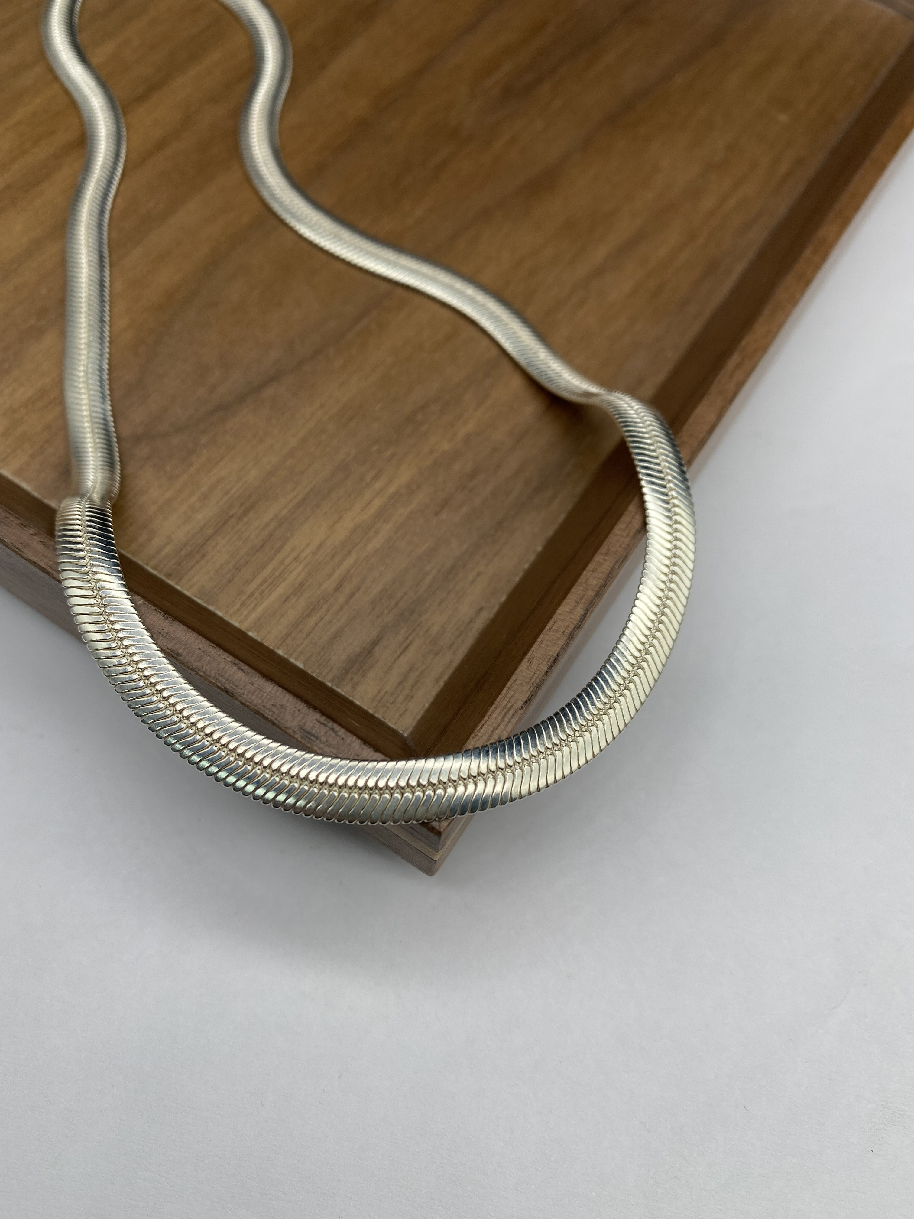Silver Chain Mens Chain Sterling 925 Chain 6mm