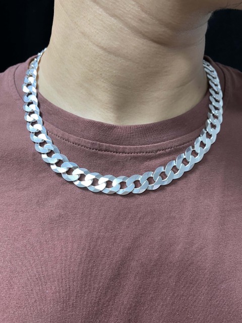 Silver Chain Mens Chain Sterling 925 Chain13mm