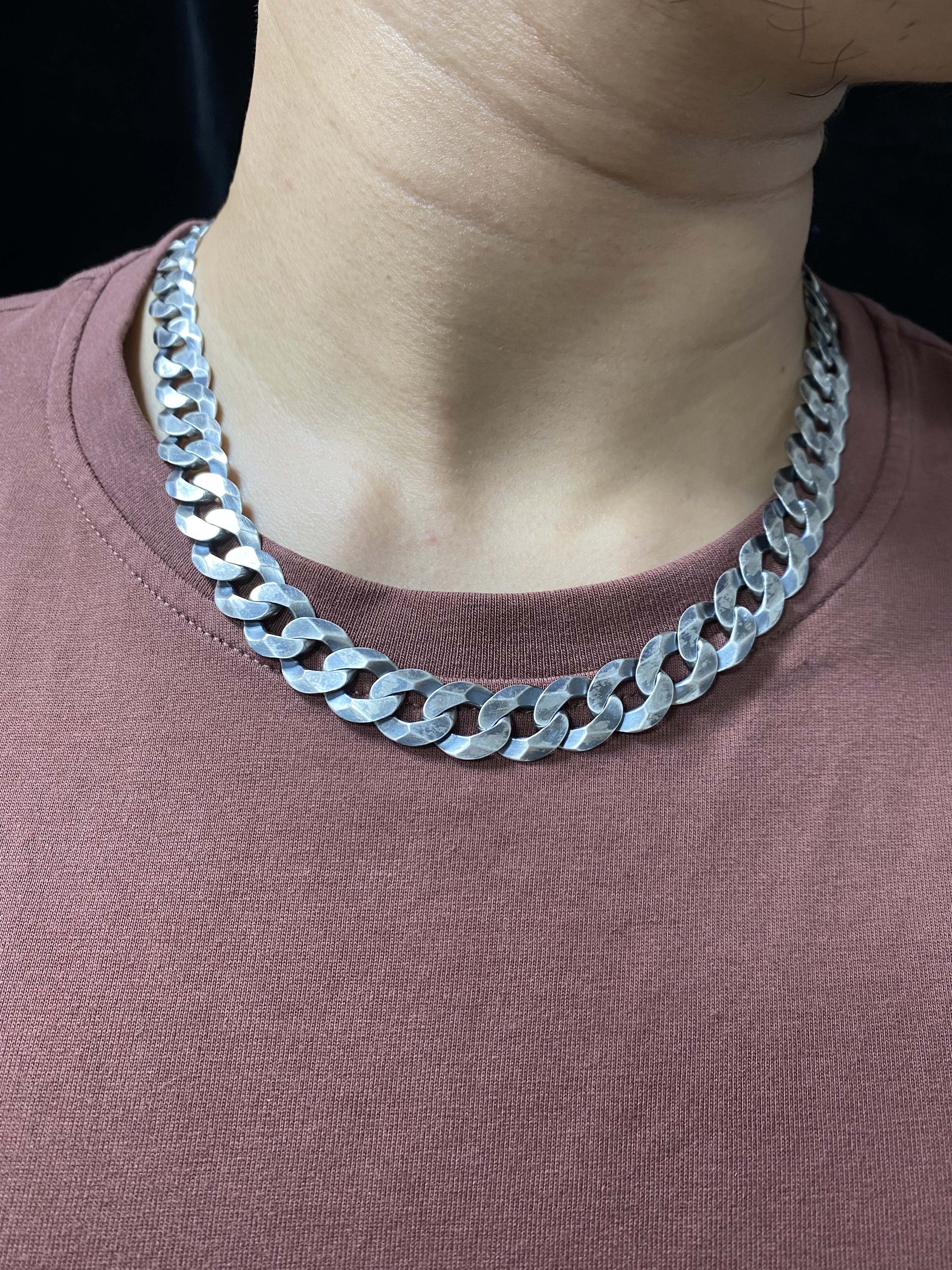 Silver Chain Mens Chain Sterling 925 Chain13mm