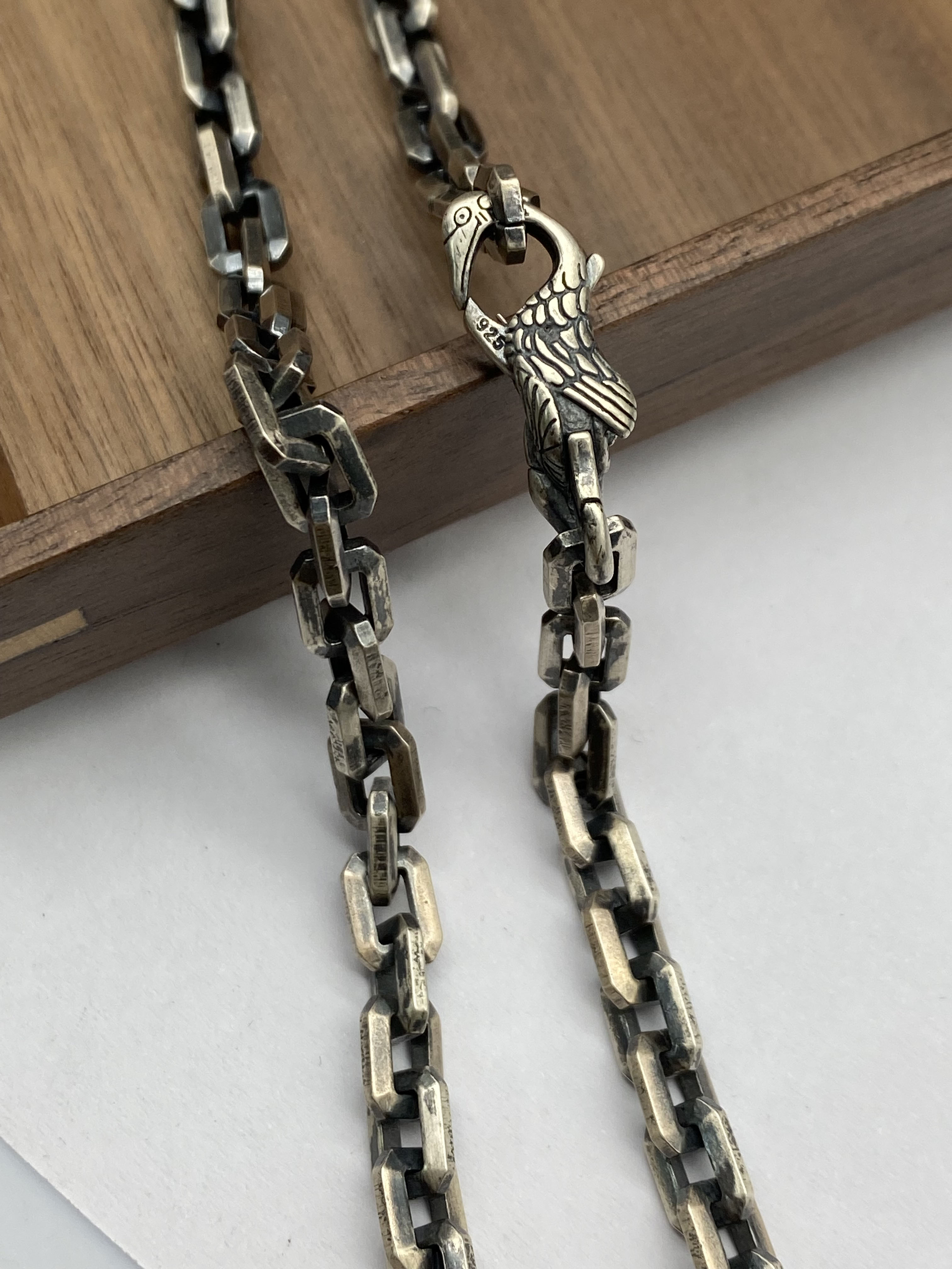 6mm Silver Chain Mens Chain Sterling 925 Chain