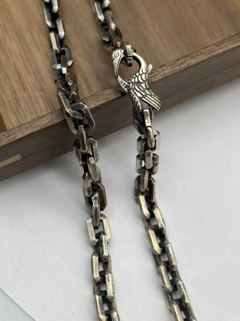6mm Silver Chain Mens Chain Sterling 925 Chain