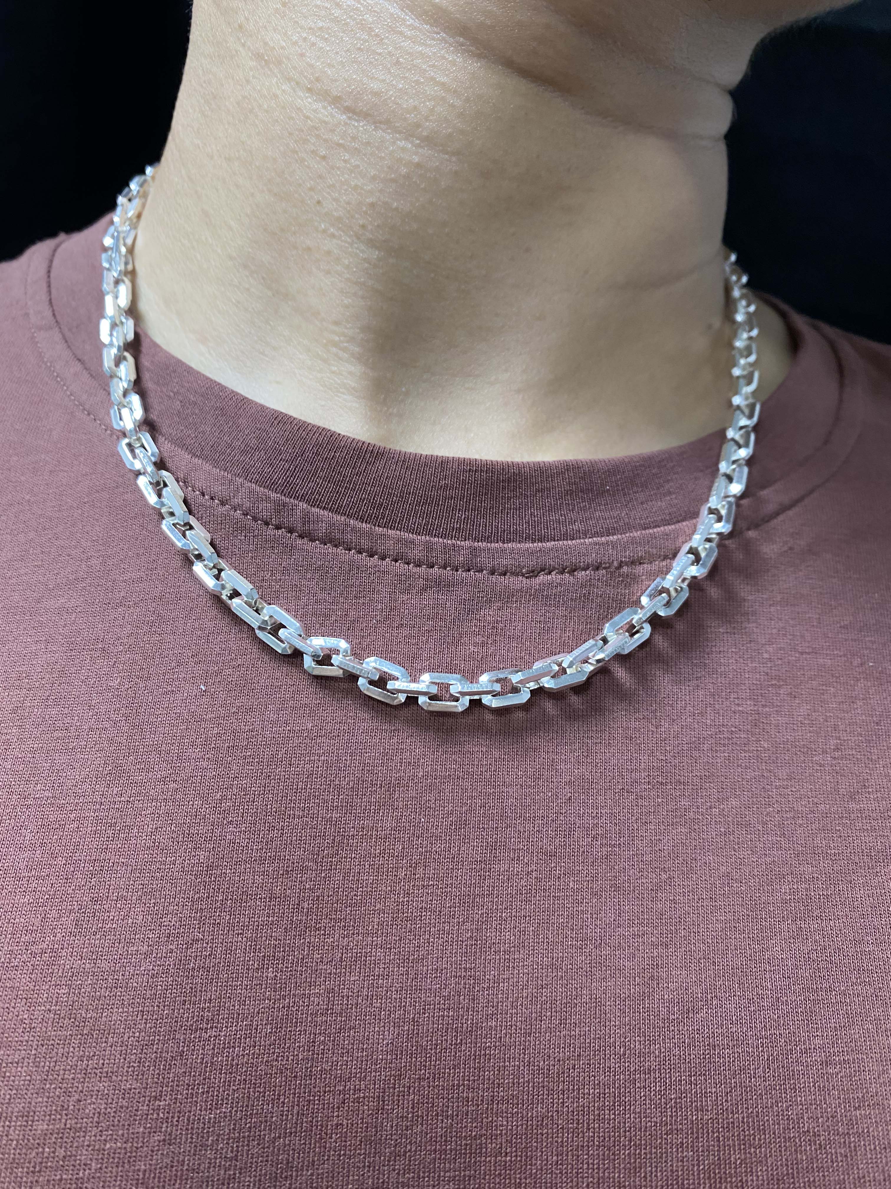 6mm Silver Chain Mens Chain Sterling 925 Chain