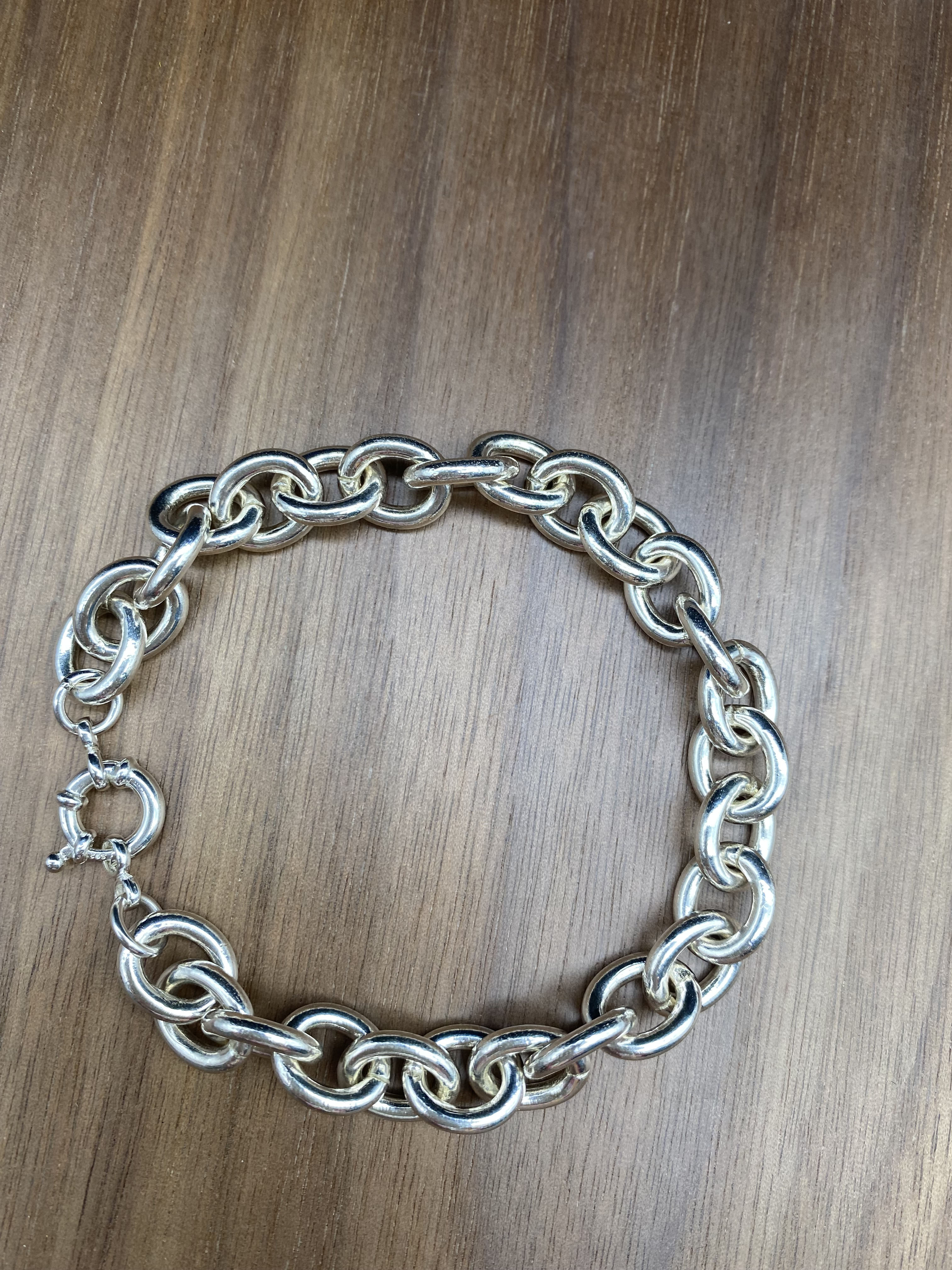 10mm Bracelet chain 925 Sterling Silver