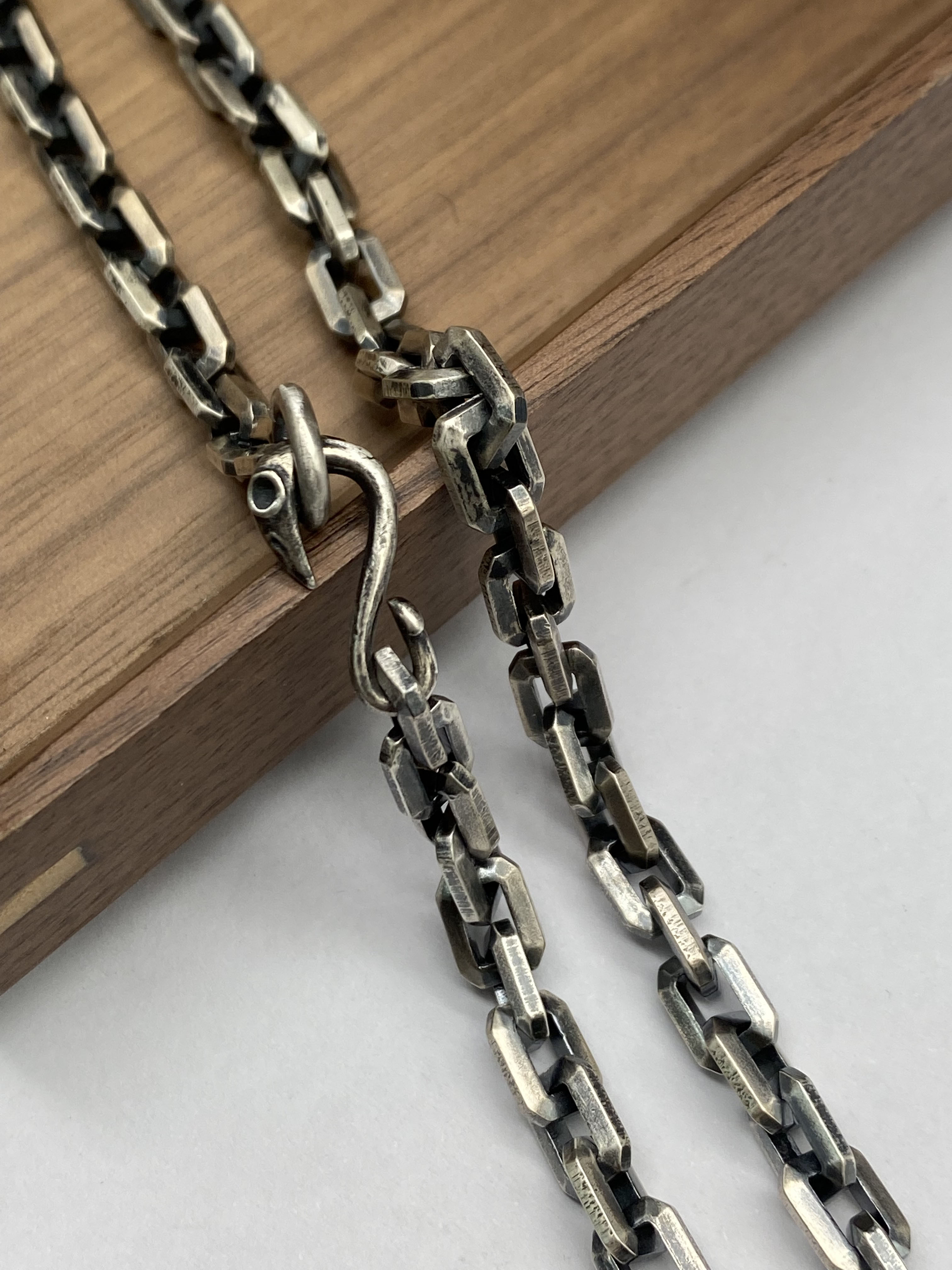 6mm Silver Chain Mens Chain Sterling 925 Chain