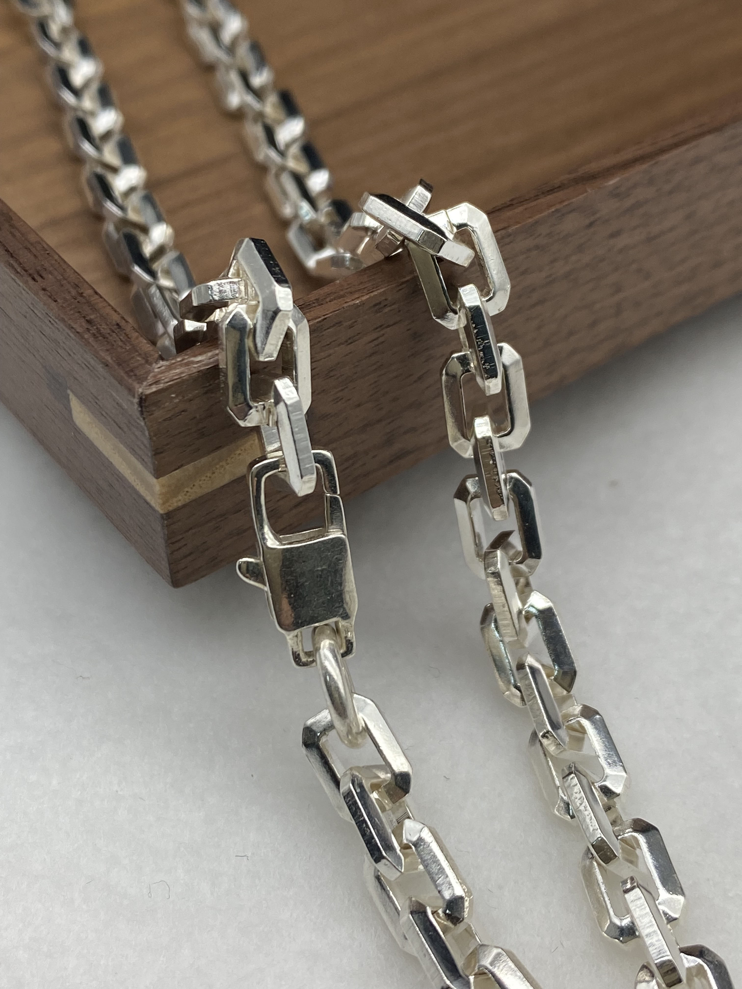 6mm Silver Chain Mens Chain Sterling 925 Chain