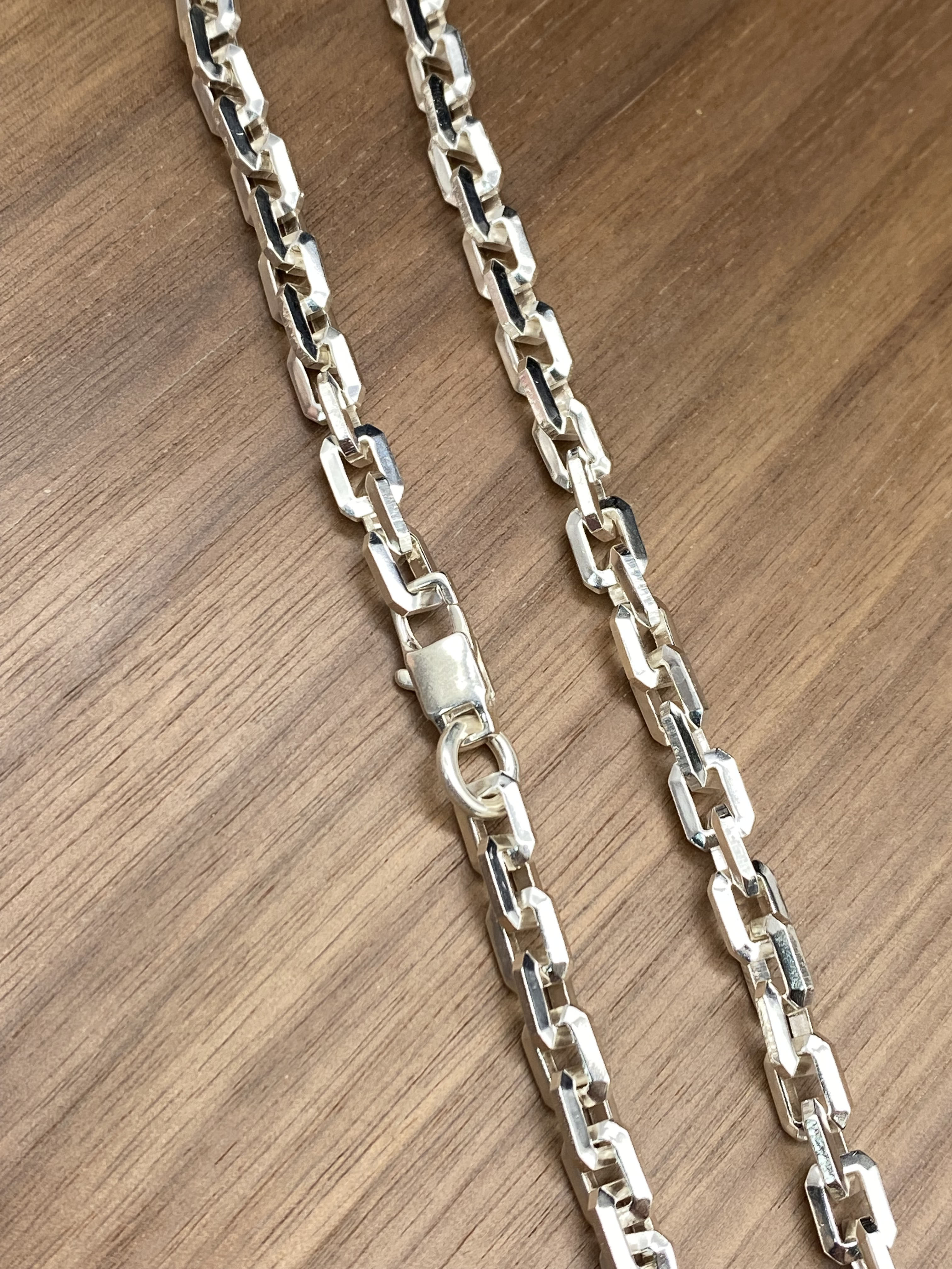 6mm Silver Chain Mens Chain Sterling 925 Chain