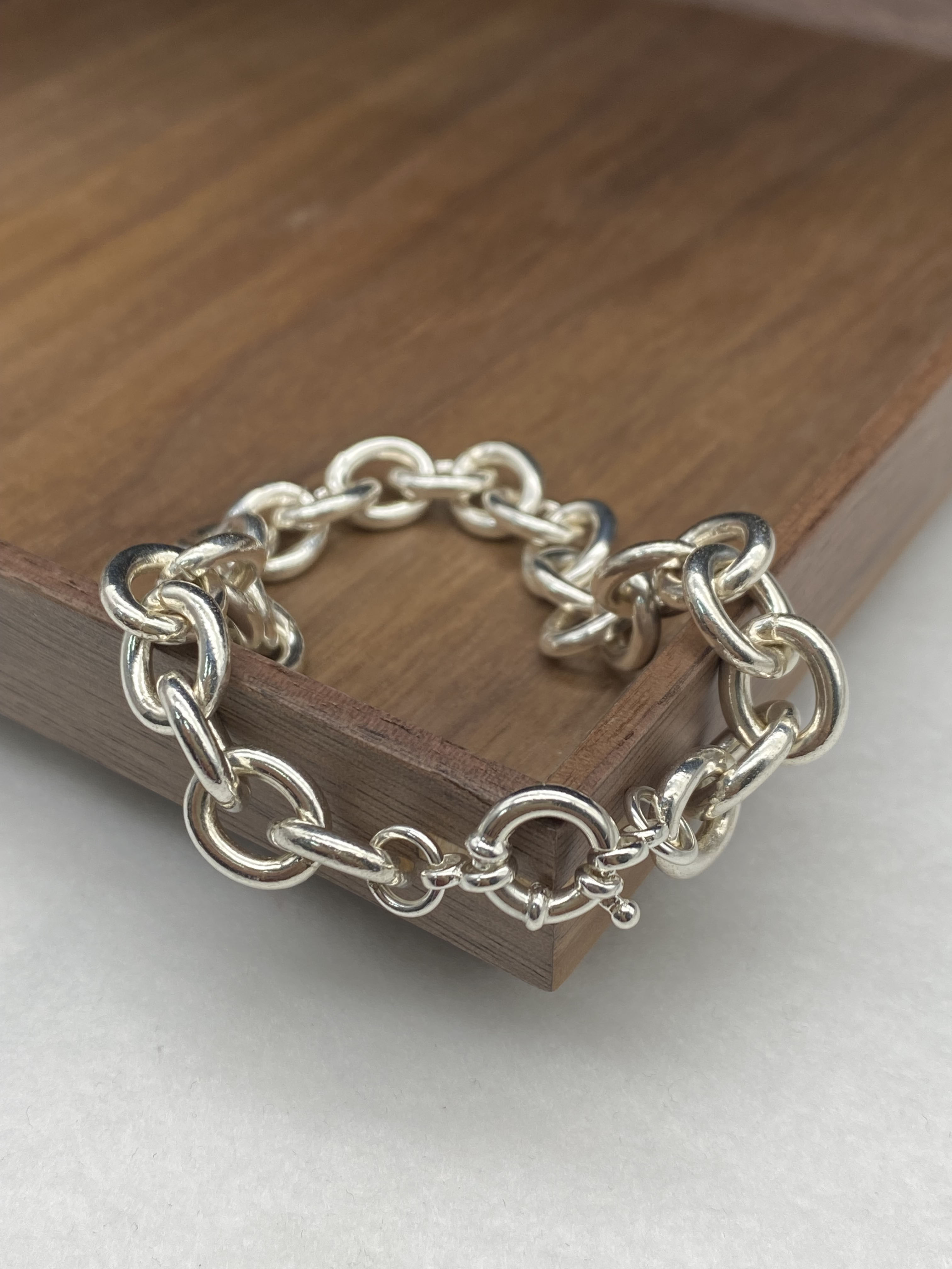 10mm Bracelet chain 925 Sterling Silver