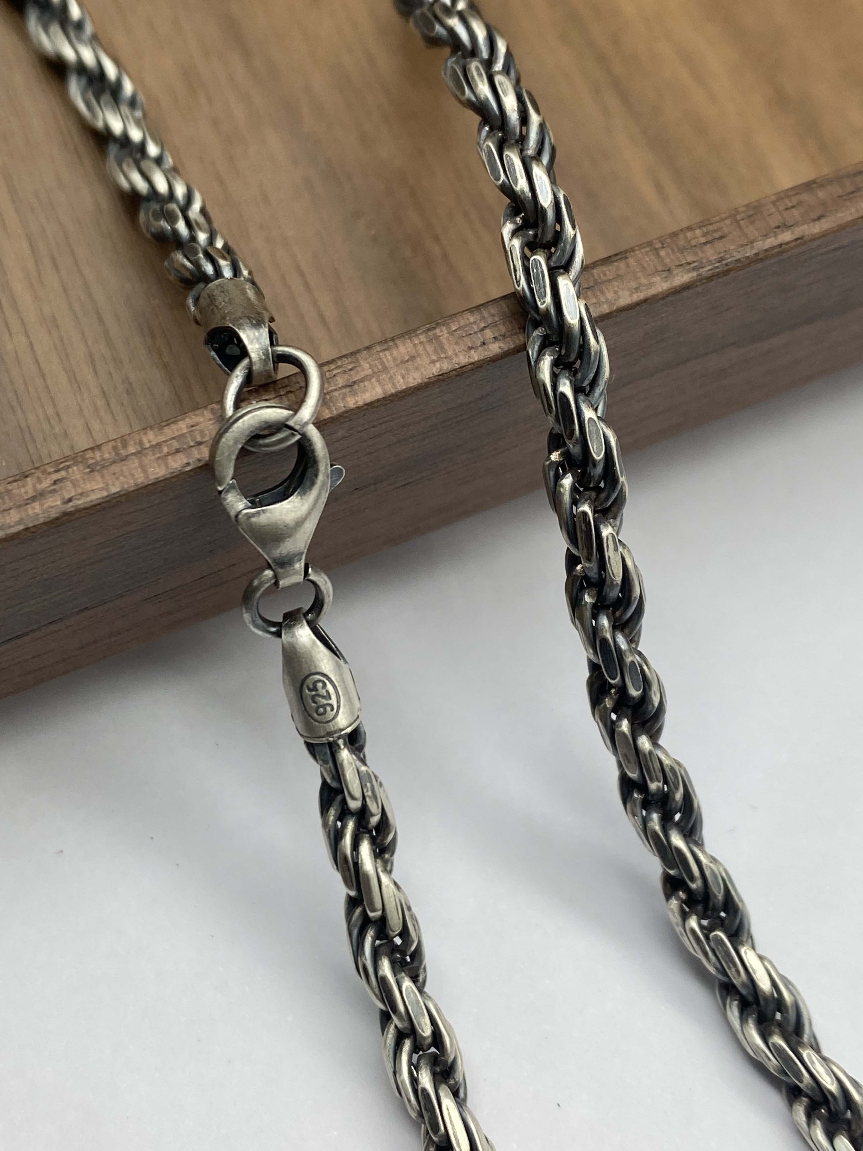 3mm,3.5mm,4mm Silver Chain Mens Chain Sterling 925 Chain