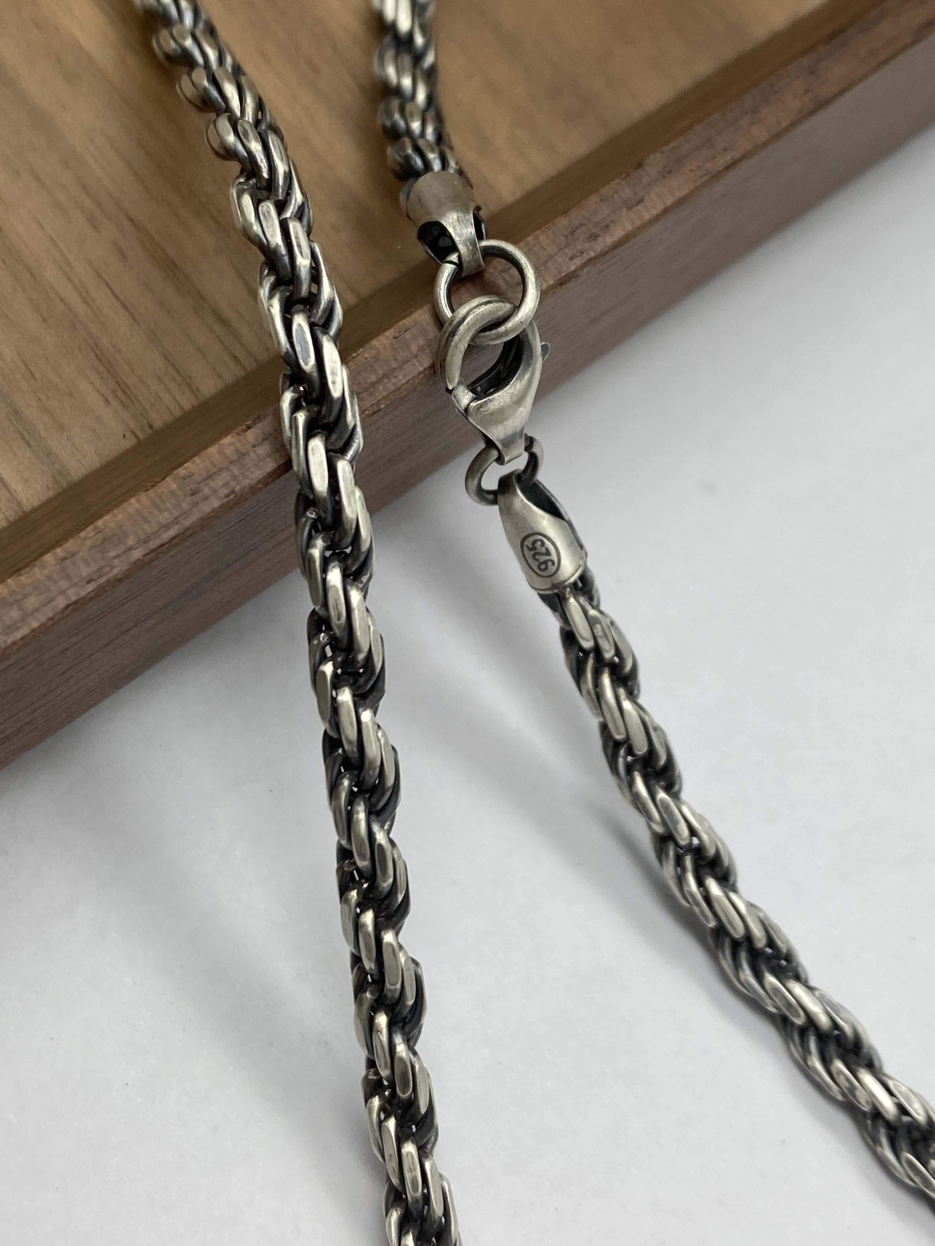 3mm,3.5mm,4mm Silver Chain Mens Chain Sterling 925 Chain