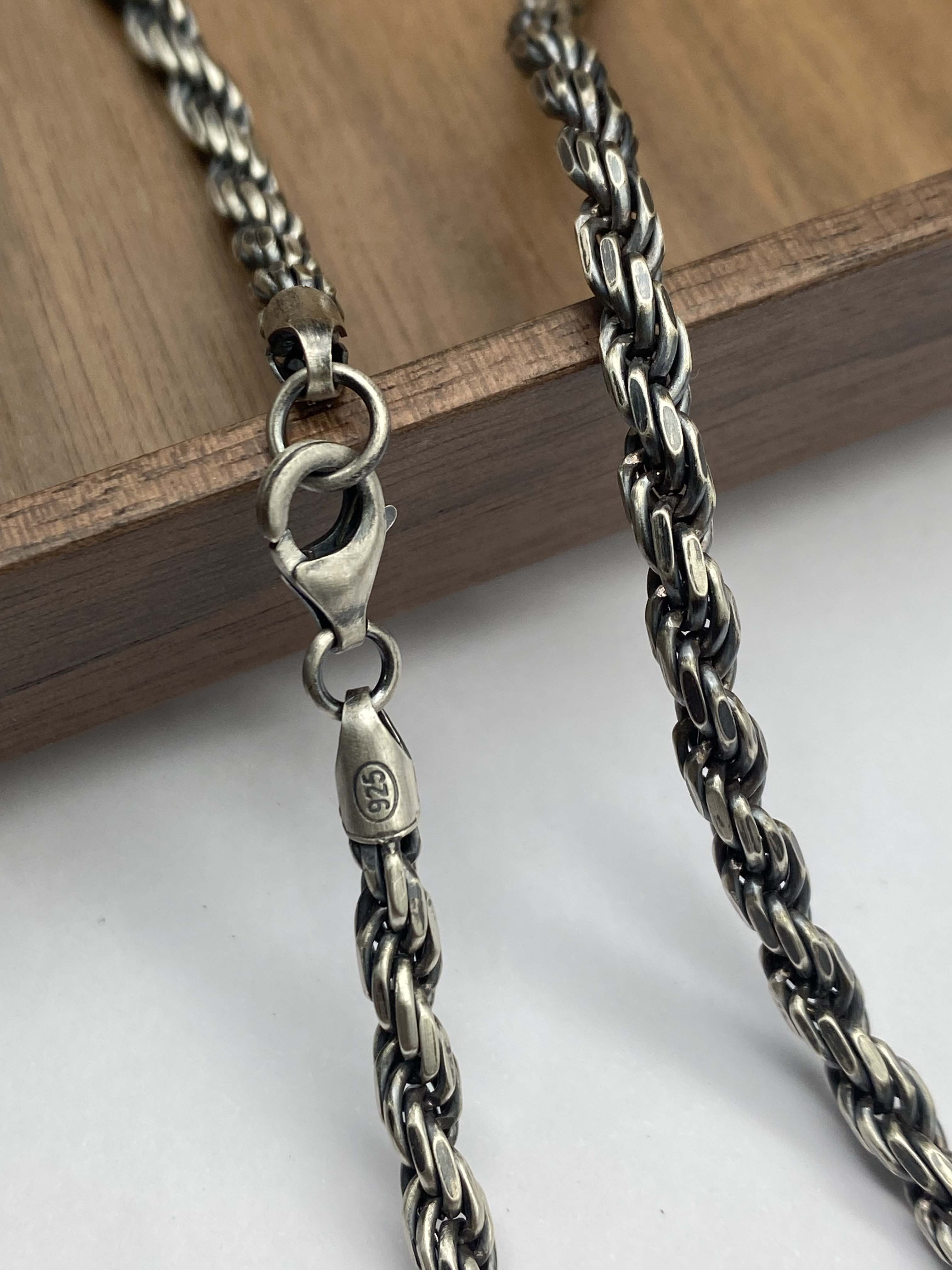 3mm,3.5mm,4mm Silver Chain Mens Chain Sterling 925 Chain