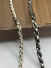 3mm,3.5mm,4mm Silver Chain Mens Chain Sterling 925 Chain