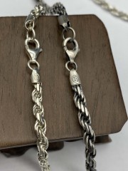 3mm,3.5mm,4mm Silver Chain Mens Chain Sterling 925 Chain