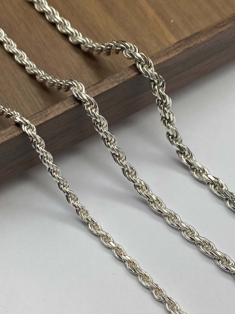 3mm,3.5mm,4mm Silver Chain Mens Chain Sterling 925 Chain