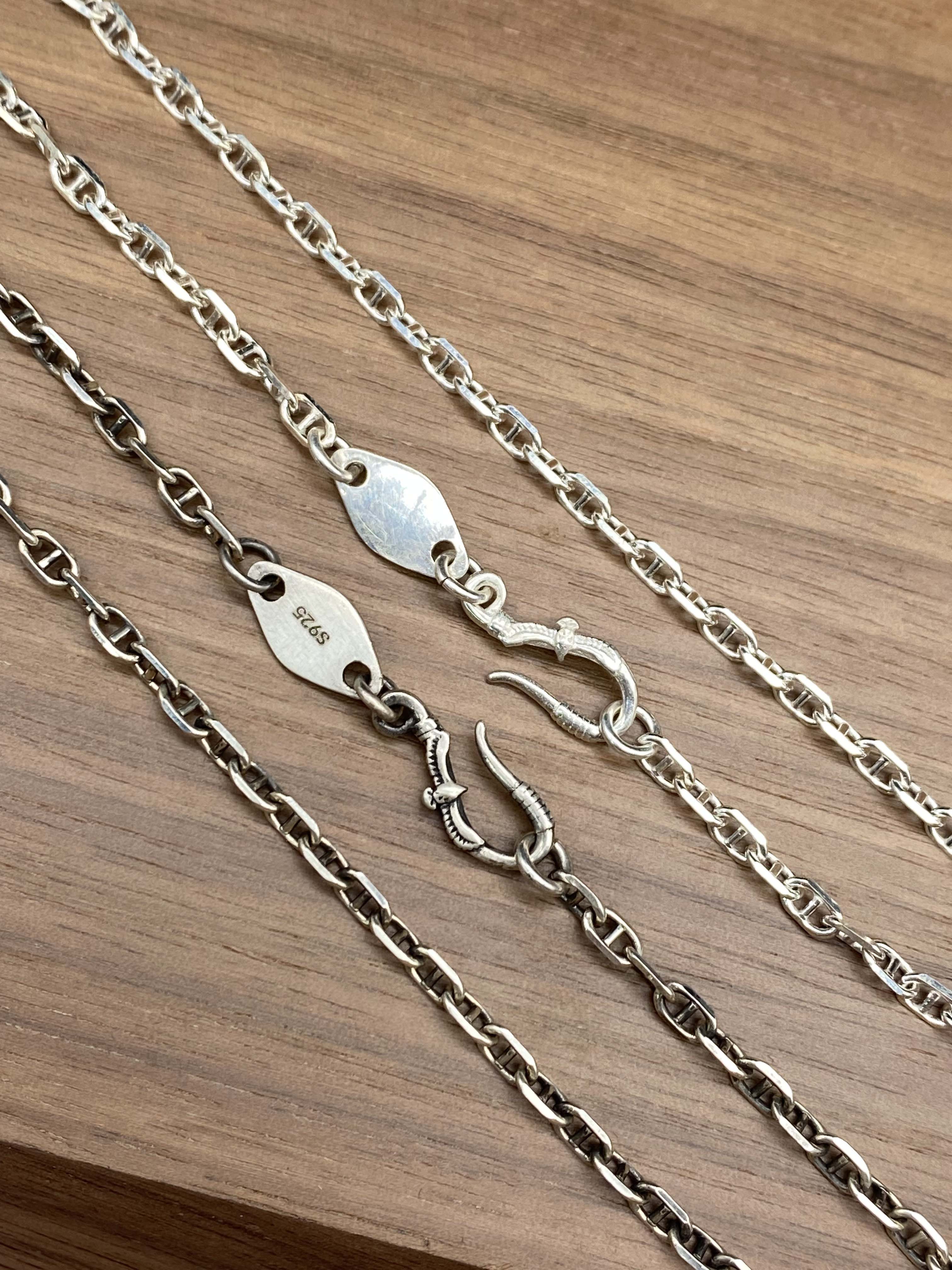 3mm Silver Chain Mens Chain Sterling 925 Chain