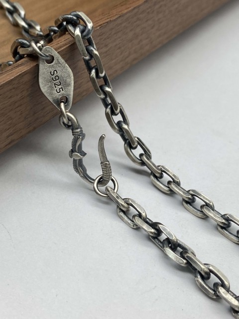 3mm,3.5mm,4mm,5mm,6mm  Silver Chain Mens Chain Sterling 925 Chain