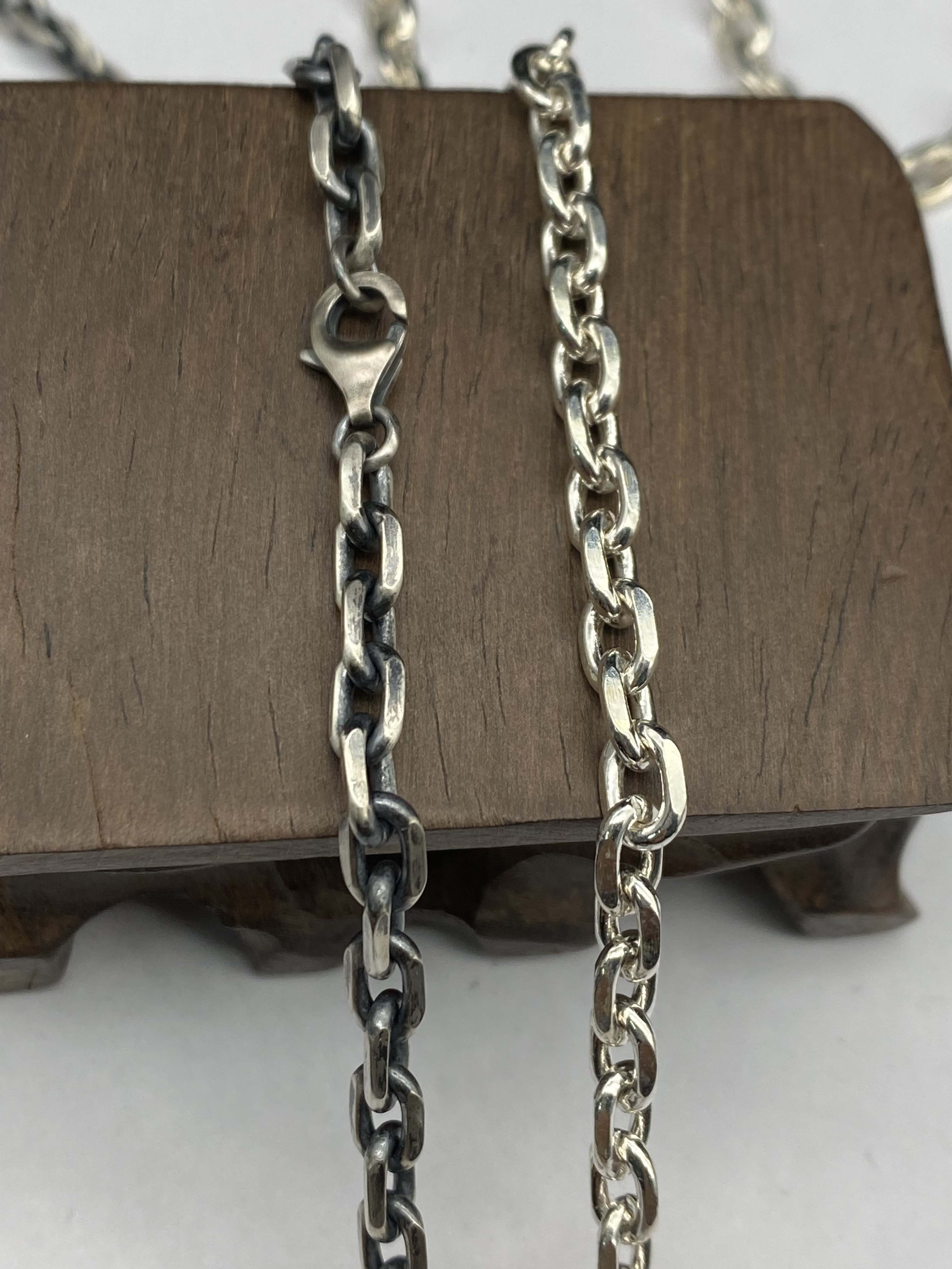 3mm,3.5mm,4mm,5mm,6mm  Silver Chain Mens Chain Sterling 925 Chain