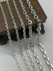 3mm,3.5mm,4mm,5mm,6mm  Silver Chain Mens Chain Sterling 925 Chain