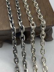 3mm,3.5mm,4mm,5mm,6mm  Silver Chain Mens Chain Sterling 925 Chain