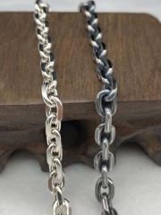 3mm,3.5mm,4mm,5mm,6mm  Silver Chain Mens Chain Sterling 925 Chain