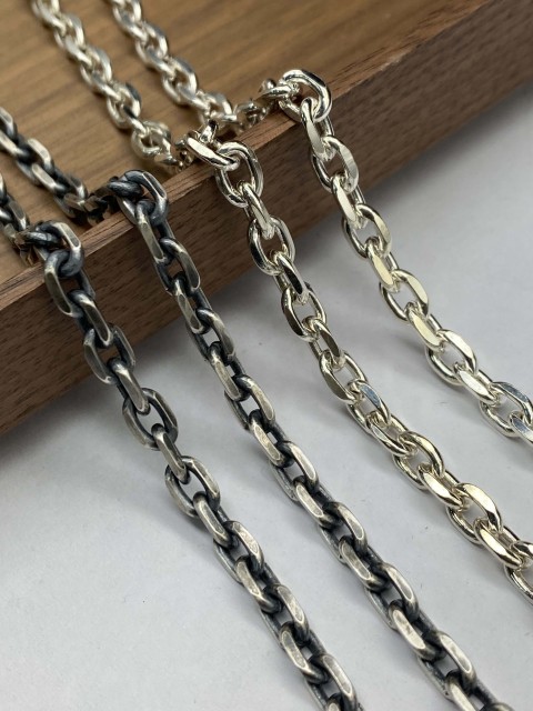 3mm,3.5mm,4mm,5mm,6mm  Silver Chain Mens Chain Sterling 925 Chain
