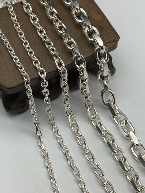 3mm,3.5mm,4.5mm,6mm,7.2mm  Silver Chain Mens Chain Sterling 925 Chain