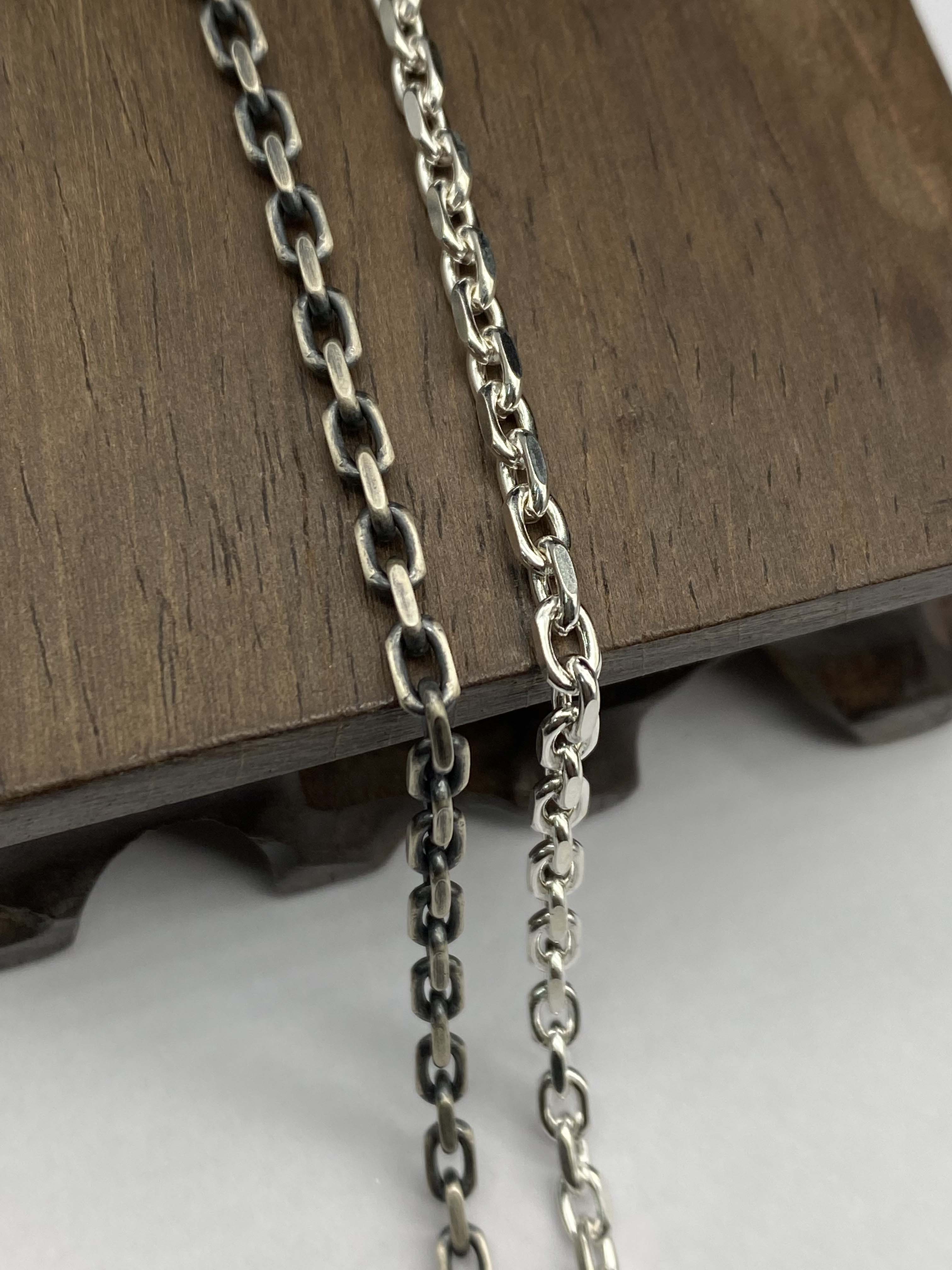 3mm,3.5mm,4.5mm,6mm,7.2mm  Silver Chain Mens Chain Sterling 925 Chain