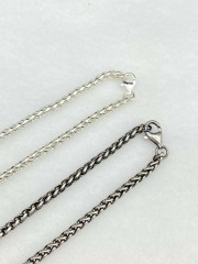 3mm Silver Chain Mens Chain Sterling 925 Chain