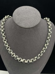 9mm,12mm Silver Chain Mens Chain Sterling 925 Chain