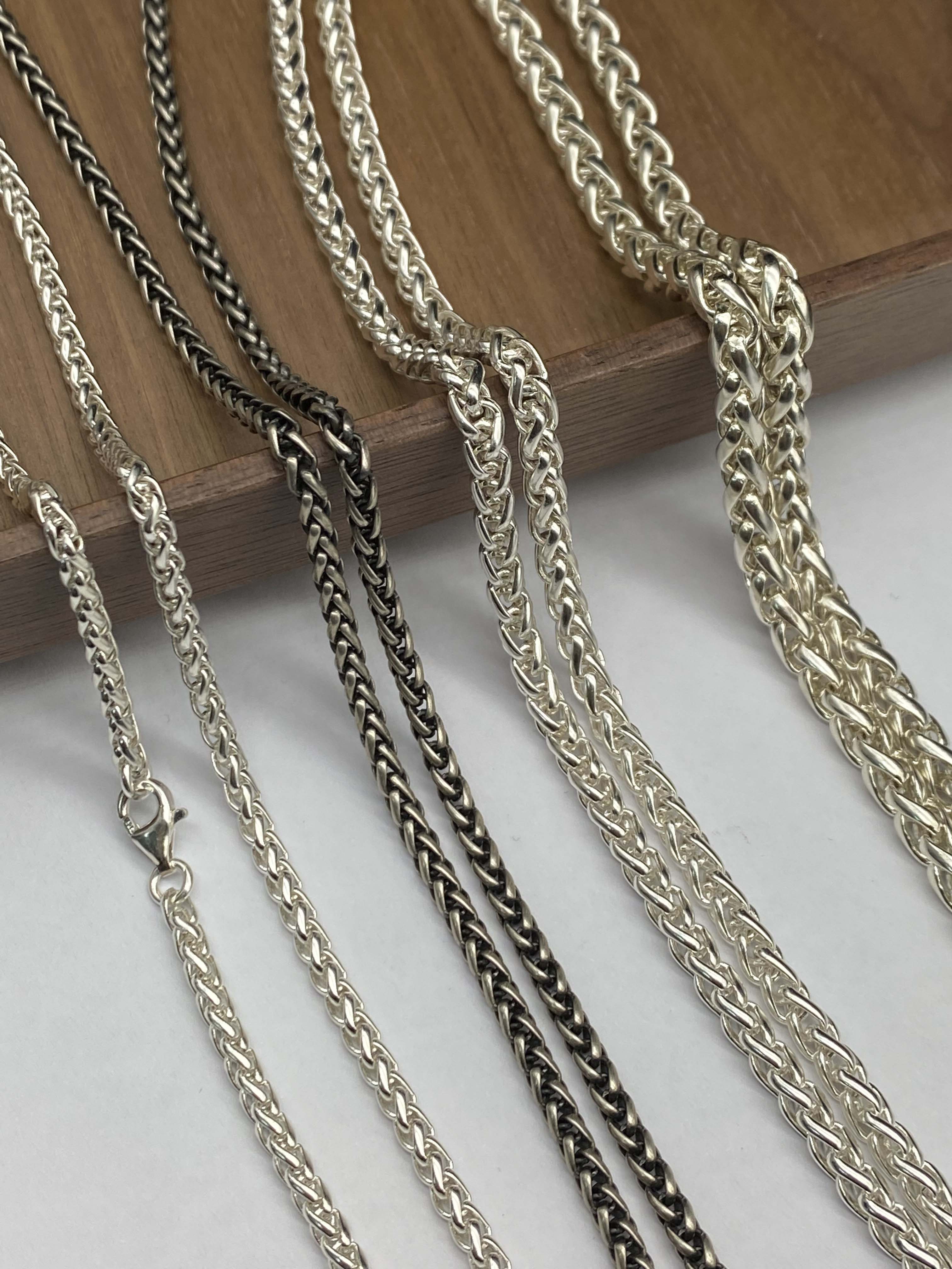 3mm,4mm,5mm Silver Chain Mens Chain Sterling 925 Chain