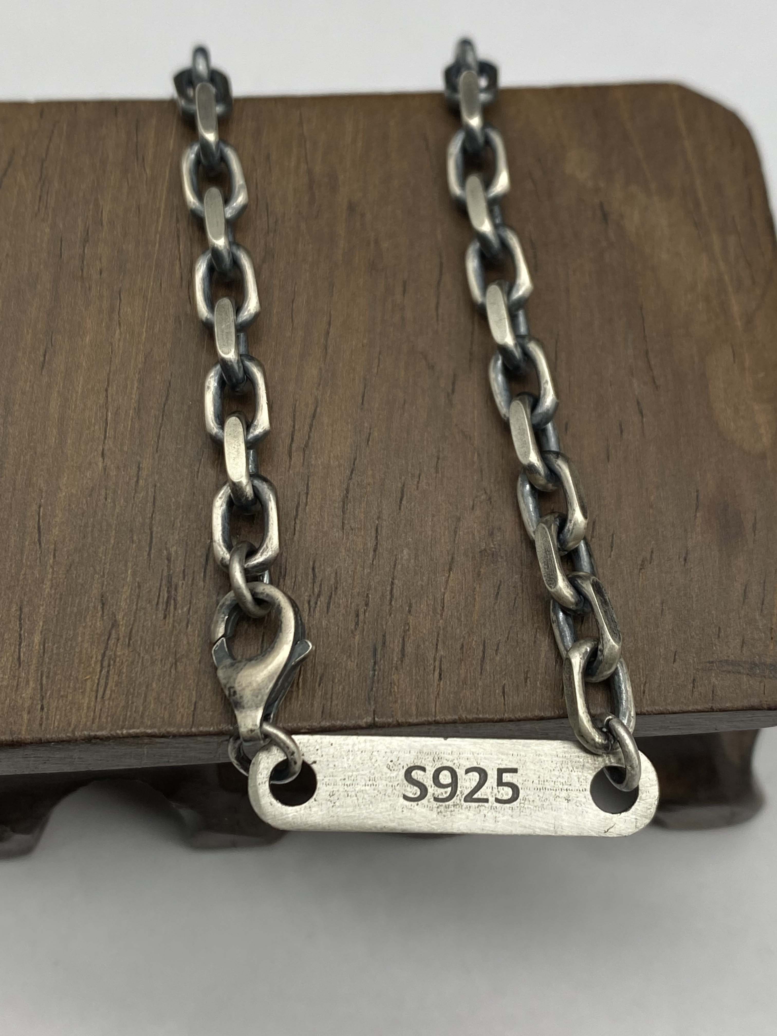 6mm Silver Chain Mens Chain Sterling 925 Chain
