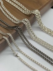 3mm,4mm,5mm Silver Chain Mens Chain Sterling 925 Chain