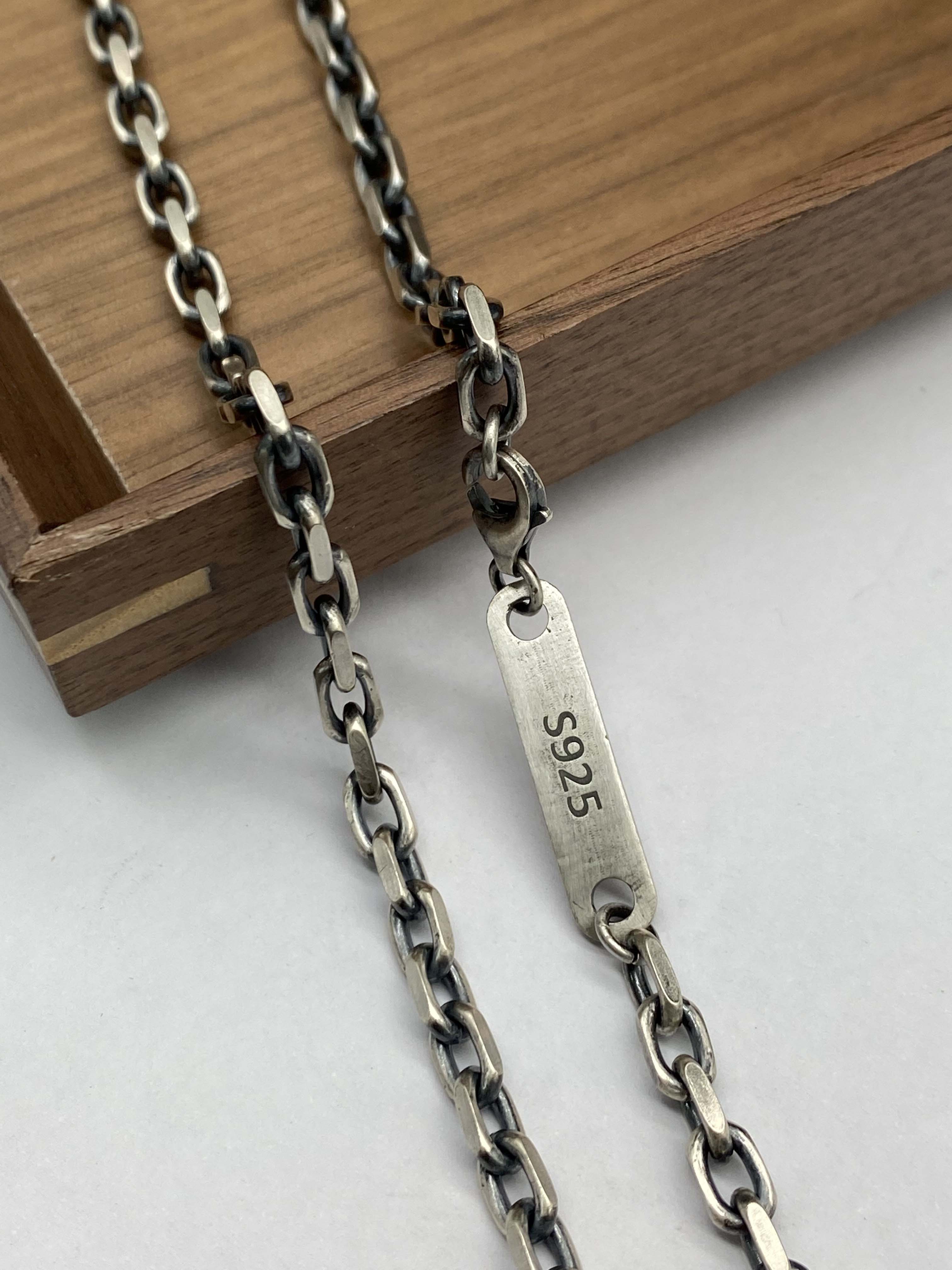 6mm Silver Chain Mens Chain Sterling 925 Chain
