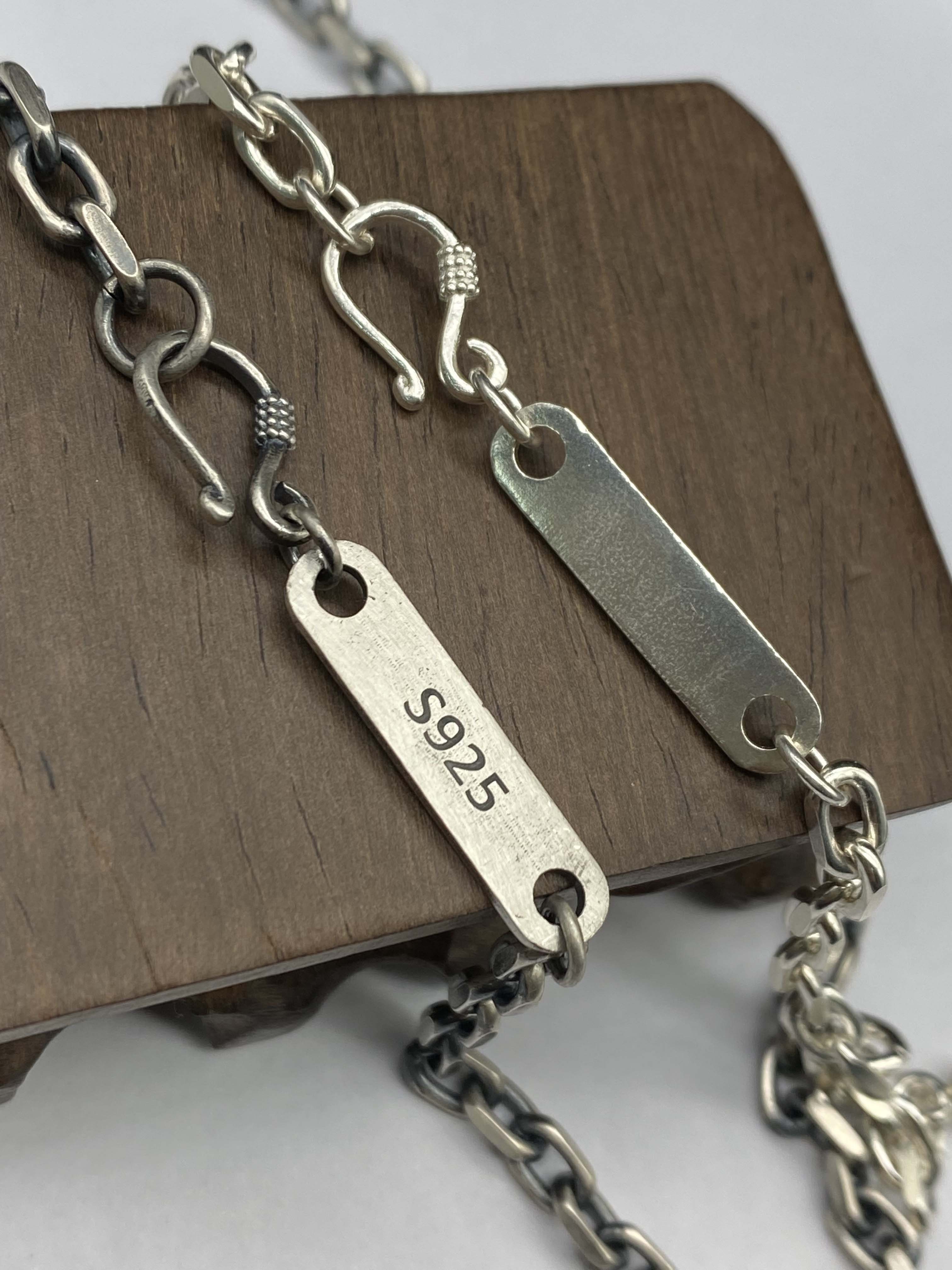 6mm Silver Chain Mens Chain Sterling 925 Chain