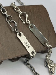 6mm Silver Chain Mens Chain Sterling 925 Chain