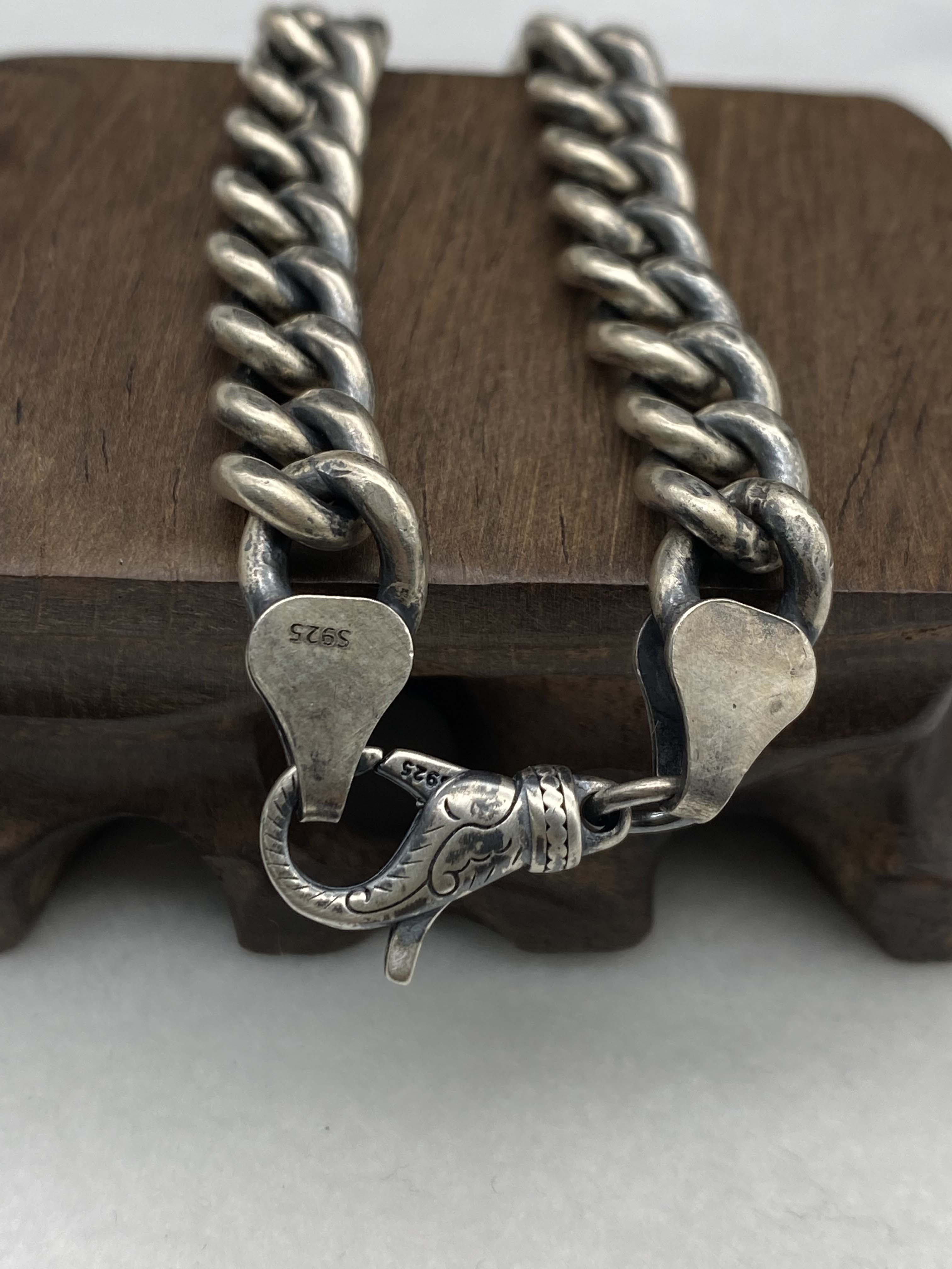 9mm Bracelet chain 925 Sterling Silver