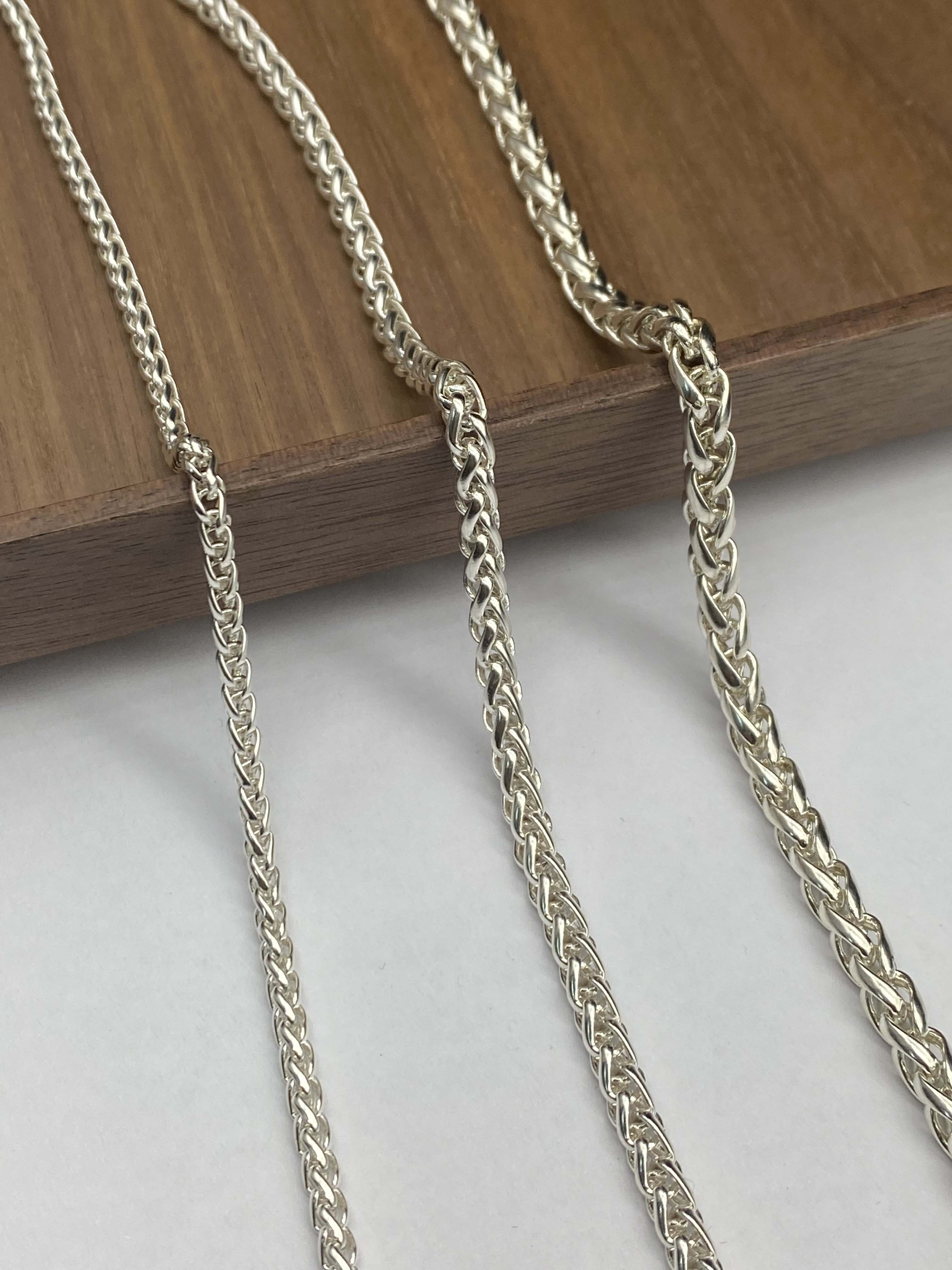 3mm,4mm,5mm Silver Chain Mens Chain Sterling 925 Chain